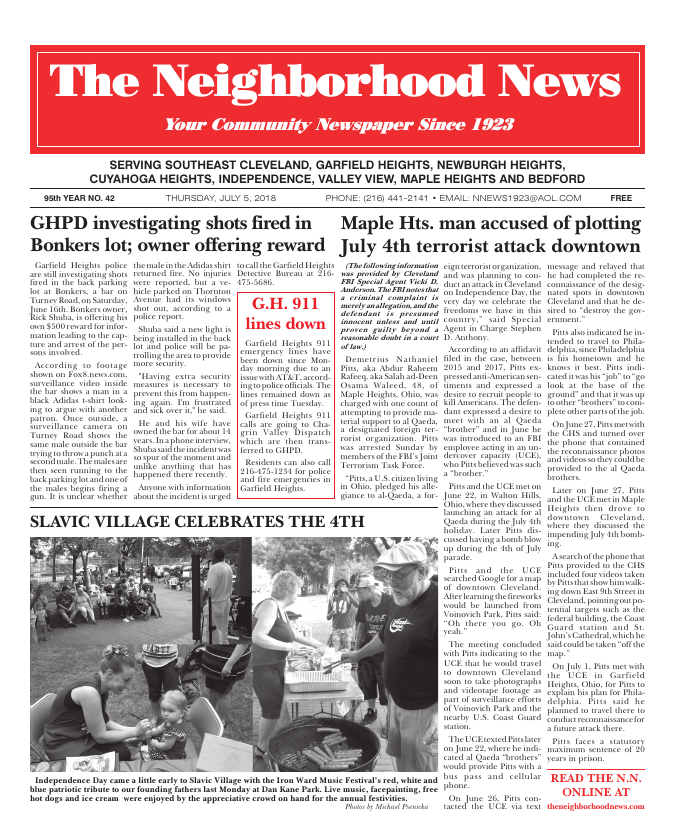 Cover — July 5, 2018