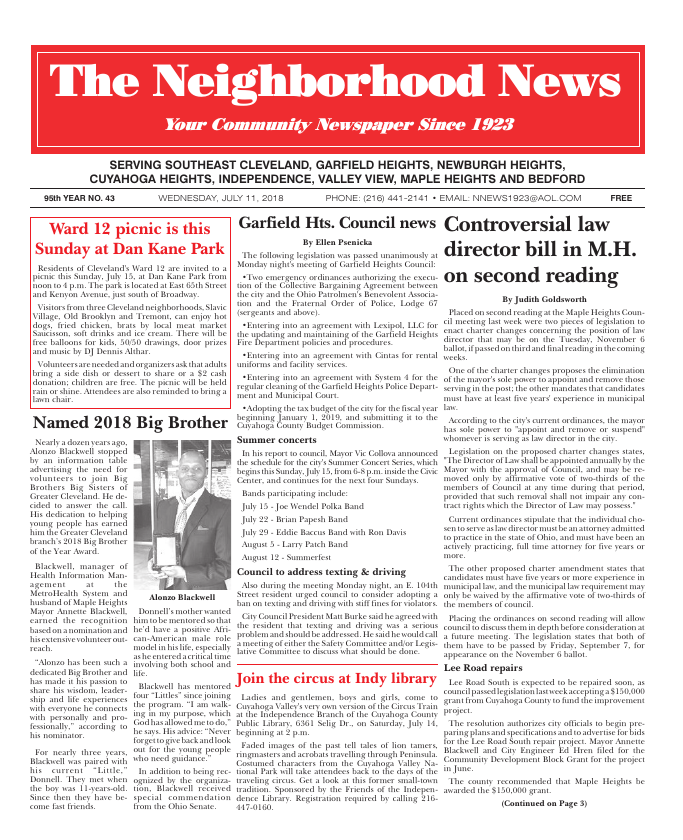 Cover — July 11, 2018