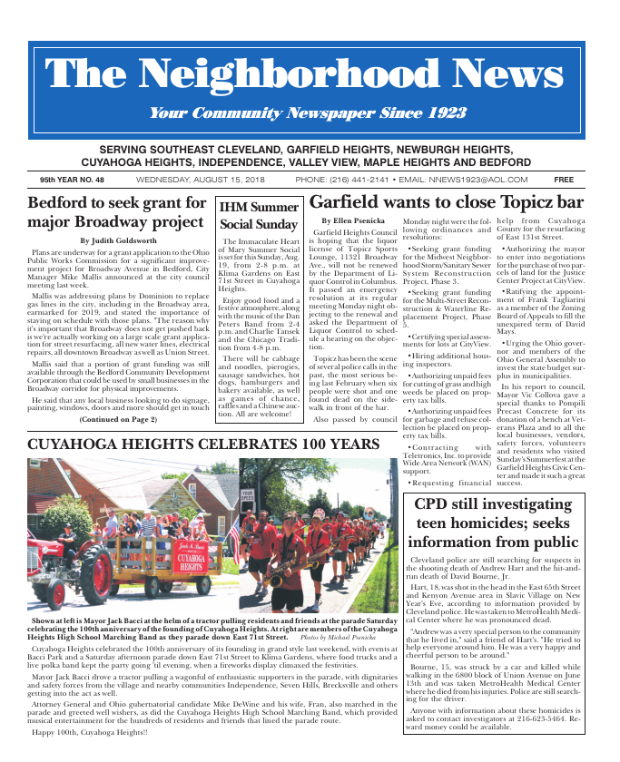 Cover — August 15, 2018