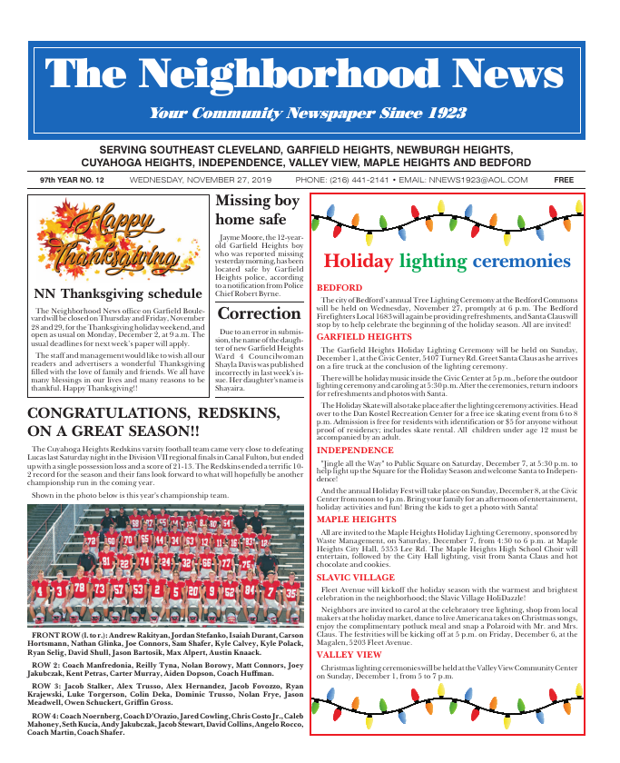 Cover — November 27, 2019