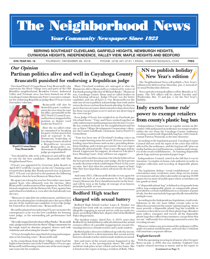 Cover — December 26, 2019