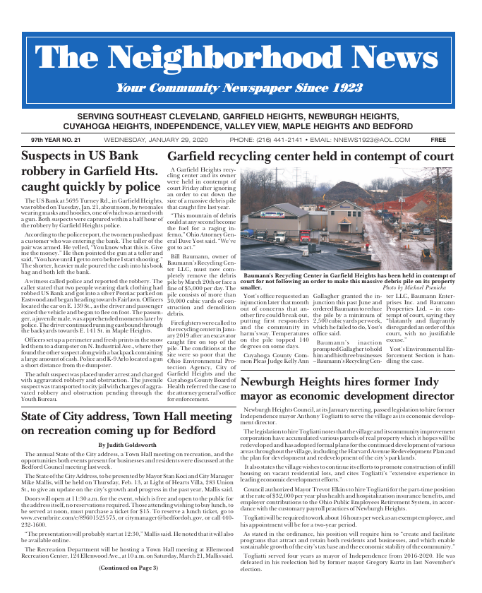 Cover — January 29, 2020