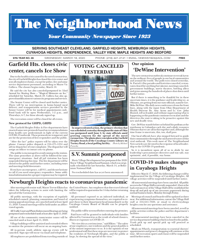 Cover — March 18, 2020