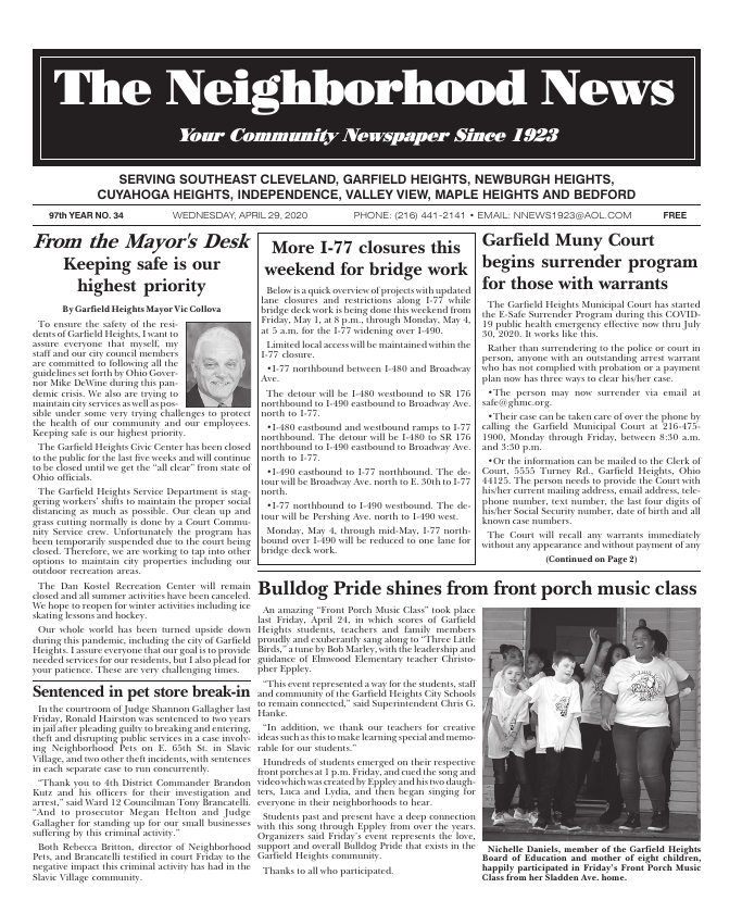 Cover — April 29, 2020