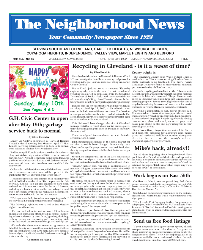 Cover — May 6, 2020