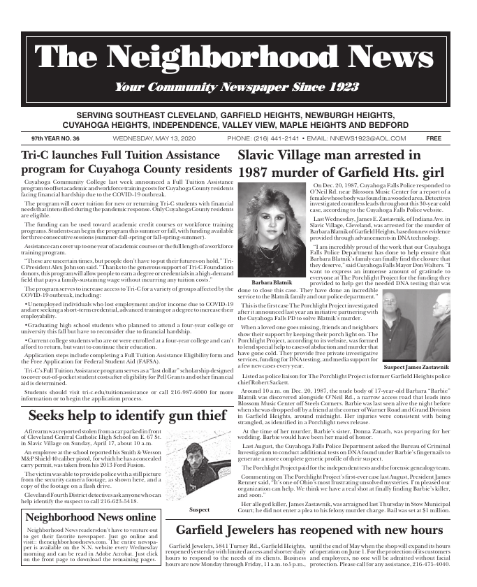 Cover — May 13, 2020