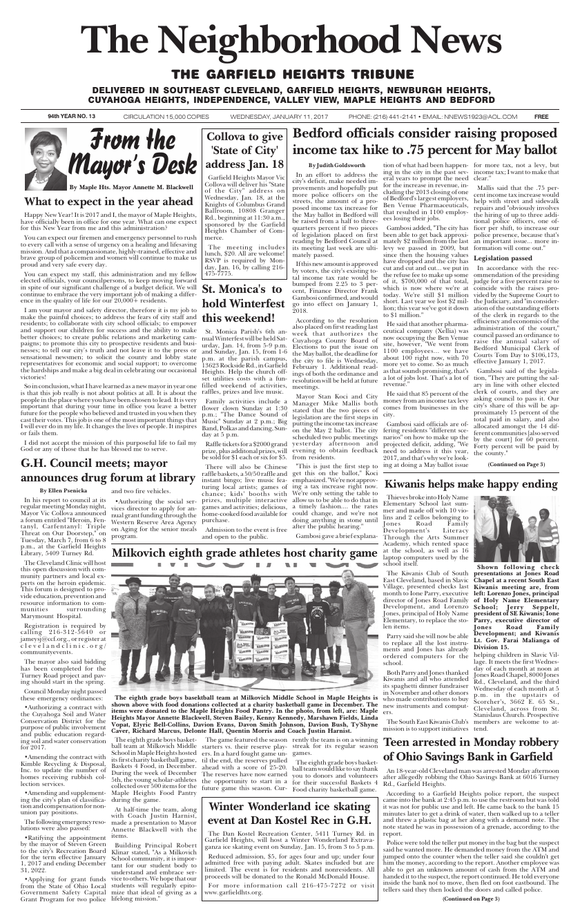 Cover — January 11, 2017