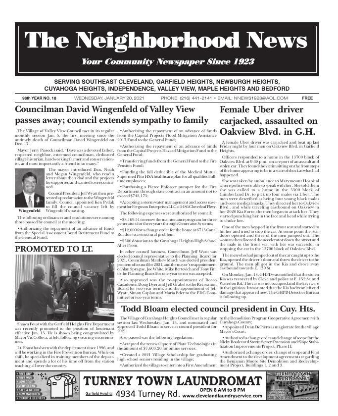 Cover — January 20, 2021