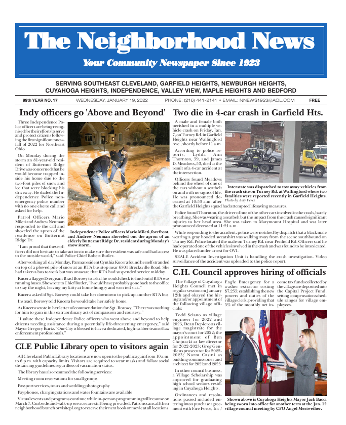 Cover — January 19, 2022