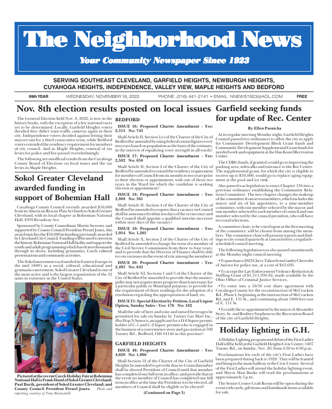 Cover — November 16, 2022