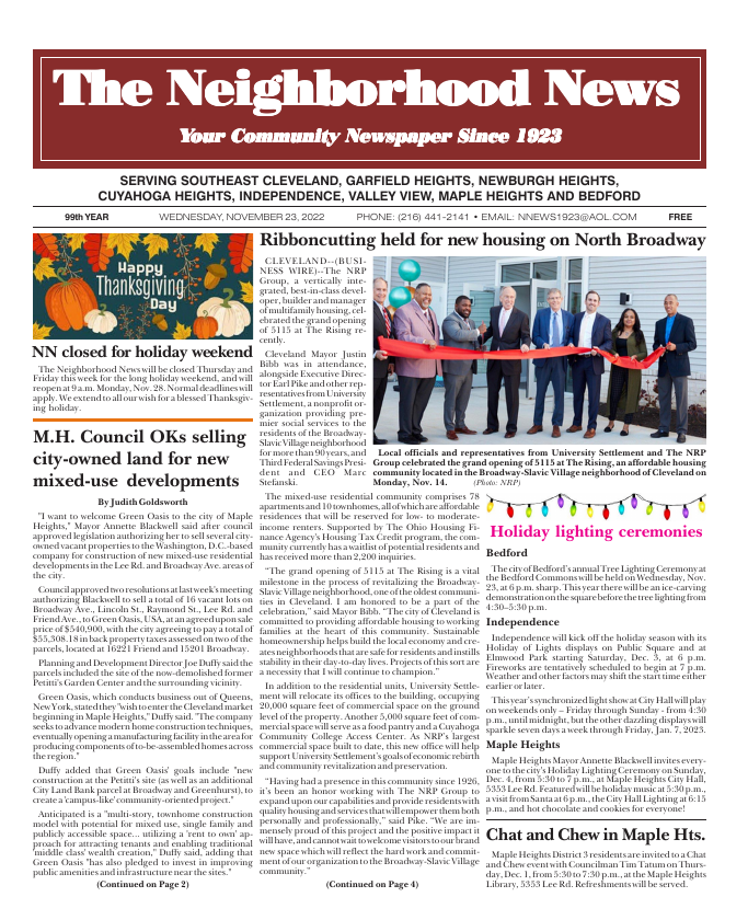 Cover — November 23, 2022
