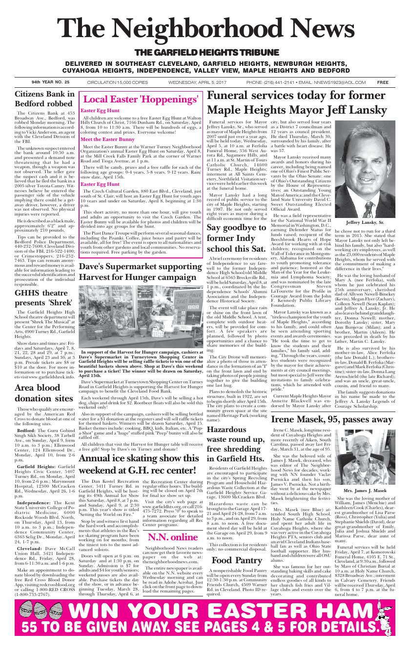 Cover — April 5, 2017