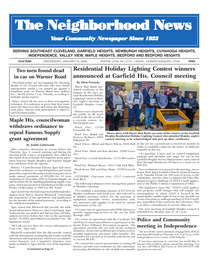 Cover — January 15, 2025