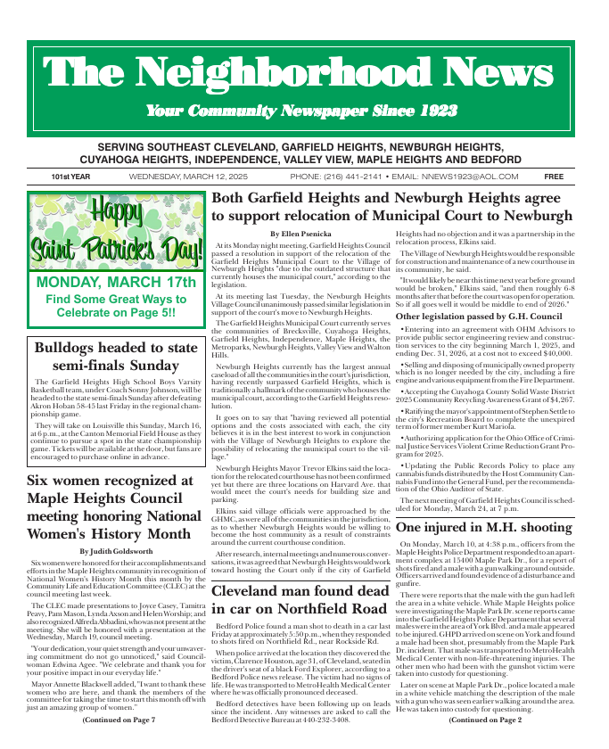 Cover — March 12, 2025