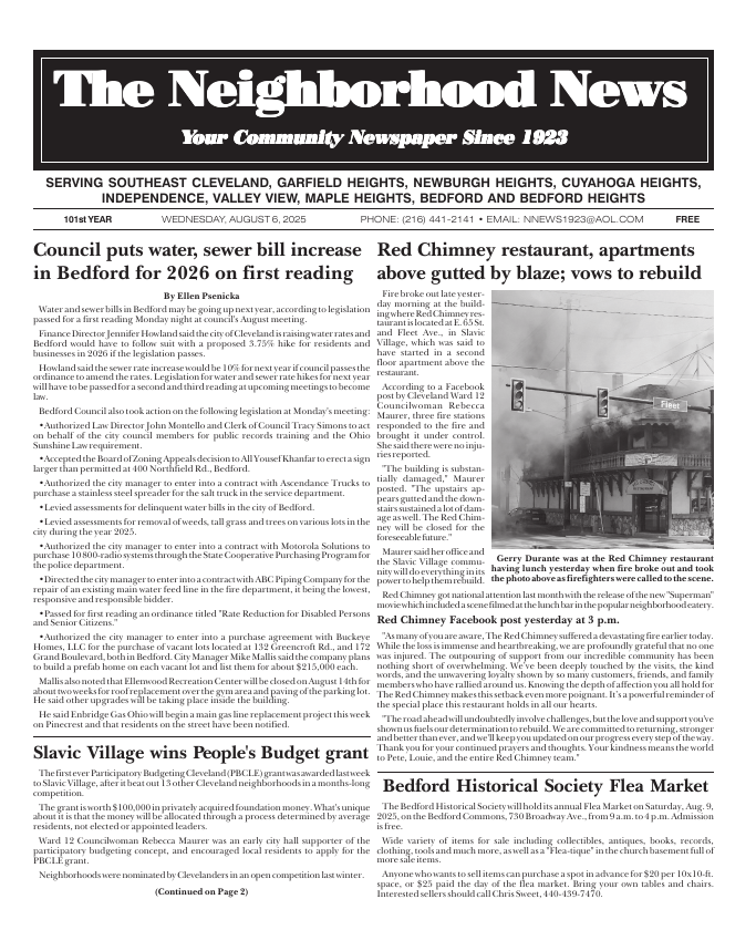 Cover — August 6, 2025
