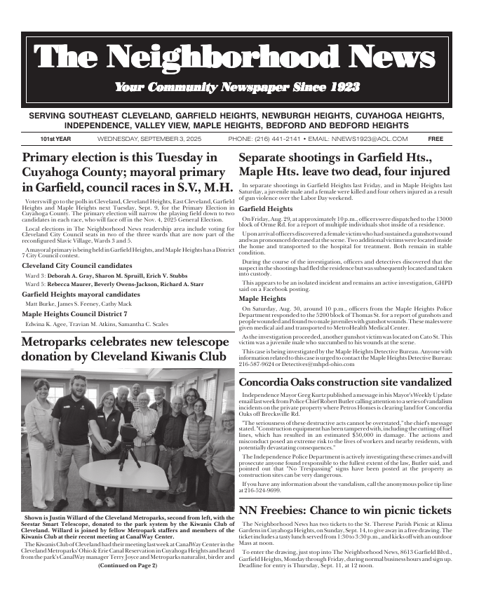 Cover — September 3, 2025