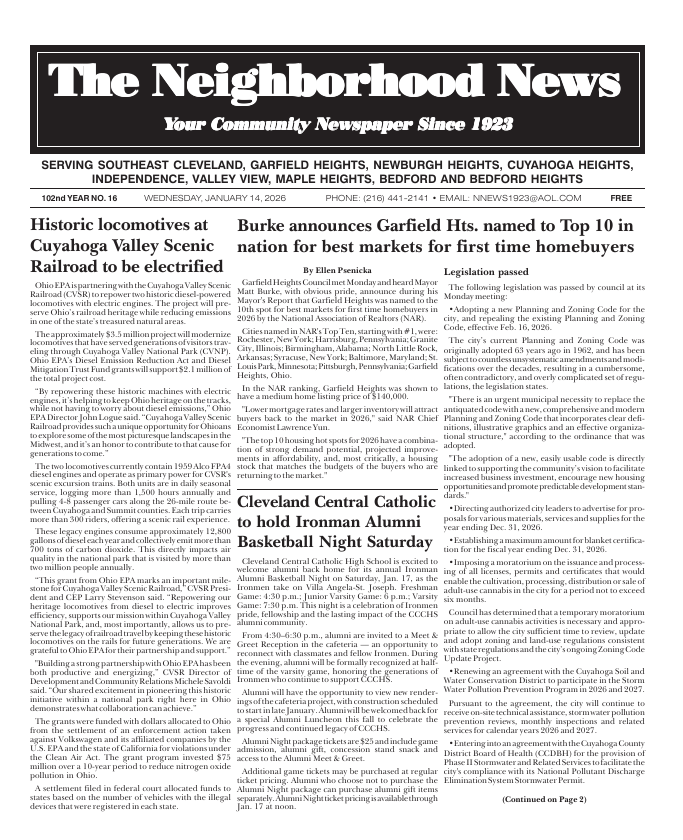 Cover — January 14, 2026