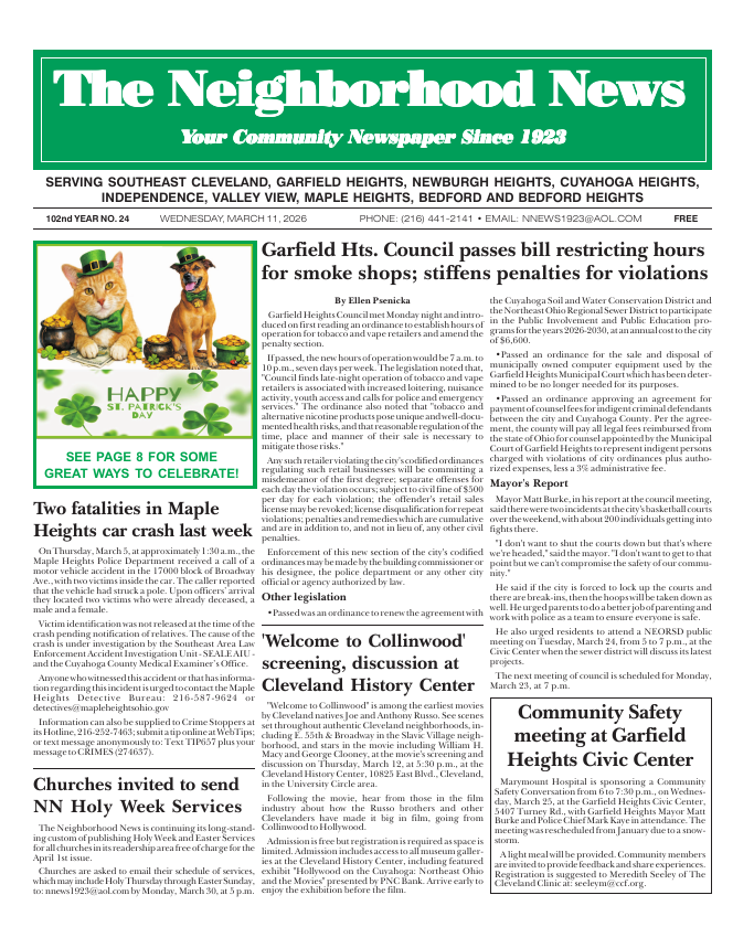 Cover — March 11, 2026
