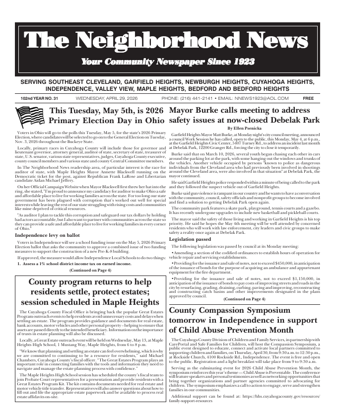 Cover — April 29, 2026