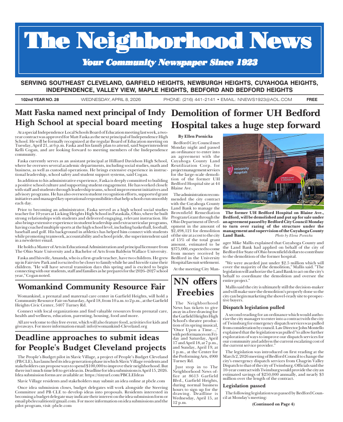 Cover — April 8, 2026