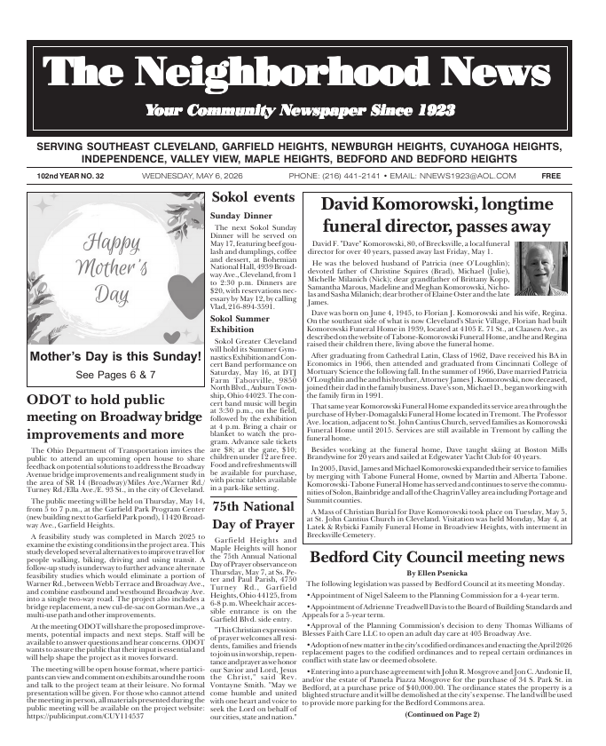 Cover — May 6, 2026