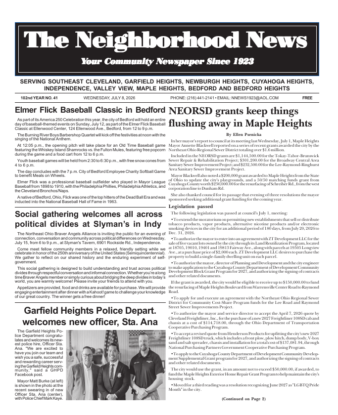 Cover — July 12, 2026