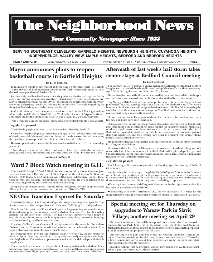 Cover — April 22, 2026