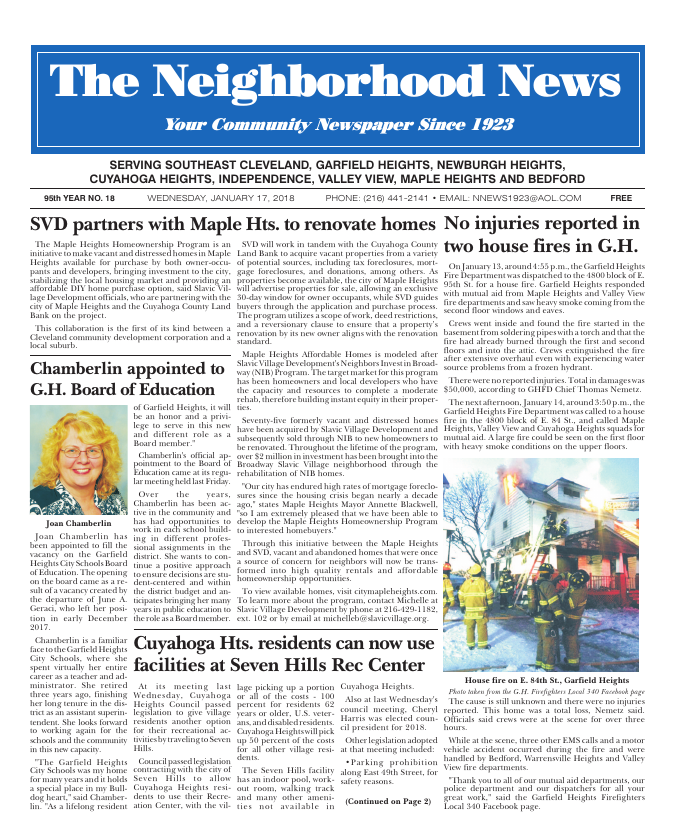 Cover — January 17, 2018