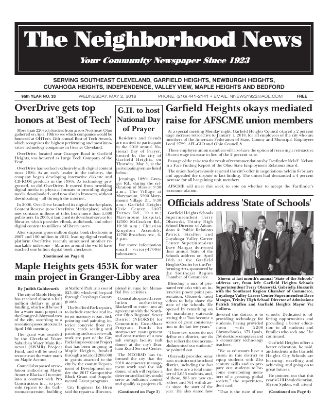 Cover — May 2, 2018